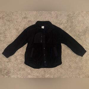 Hippie Rose Black Sherpa Pullover